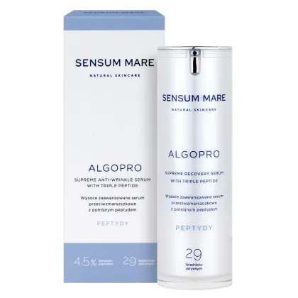 Zdjęcie Sensum Mare Algopro Wysoce zaawansowane serum przeciwzmarszczkowe z potrojnym peptydem 4,5% 30ml 30 ml