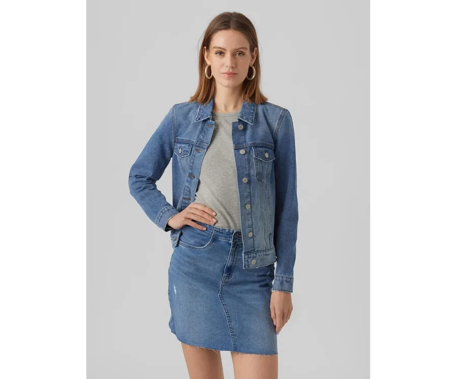 obrazek 1 Vero Moda Kurtka jeansowa Zorica 10279789 Niebieski Regular Fit