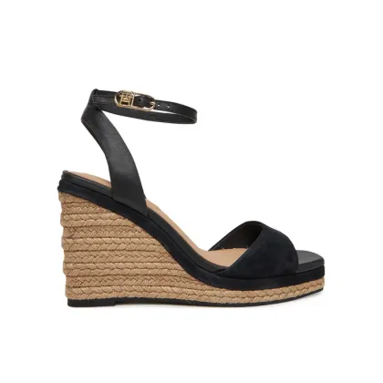 Zdjęcie Tommy Hilfiger Espadryle Leather & Suede High Wedge Espad FW0FW08803 Czarny