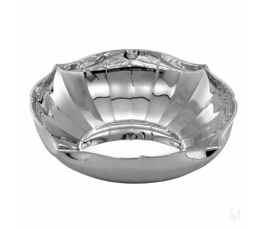 obrazek 1 Stylowa kwadratowa srebrna misa Shaped Openwork - Zaramella Argenti