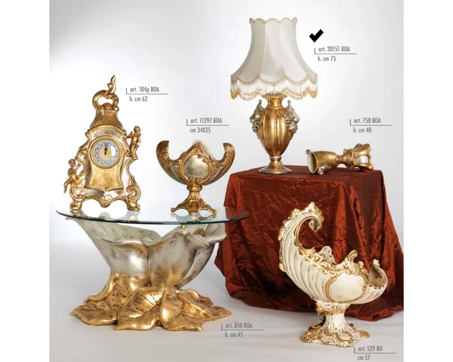 obrazek 1 Lampa z owocami z pagodowym perłowym abażurem - Valle d'oro Patchi