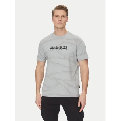 Zdjęcie Napapijri T-Shirt B-Cellini NP0A4ILS Szary Regular Fit