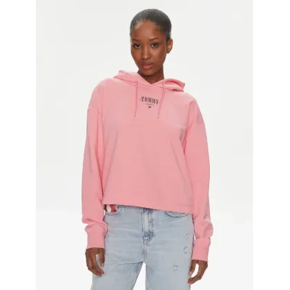 Zdjęcie Tommy Jeans Bluza Essential Logo DW0DW17797 Różowy Relaxed Fit