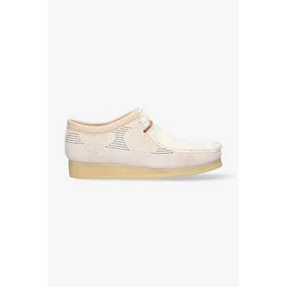 Zdjęcie Clarks Originals półbuty zamszowe Wallabee kolor beżowy 26165014