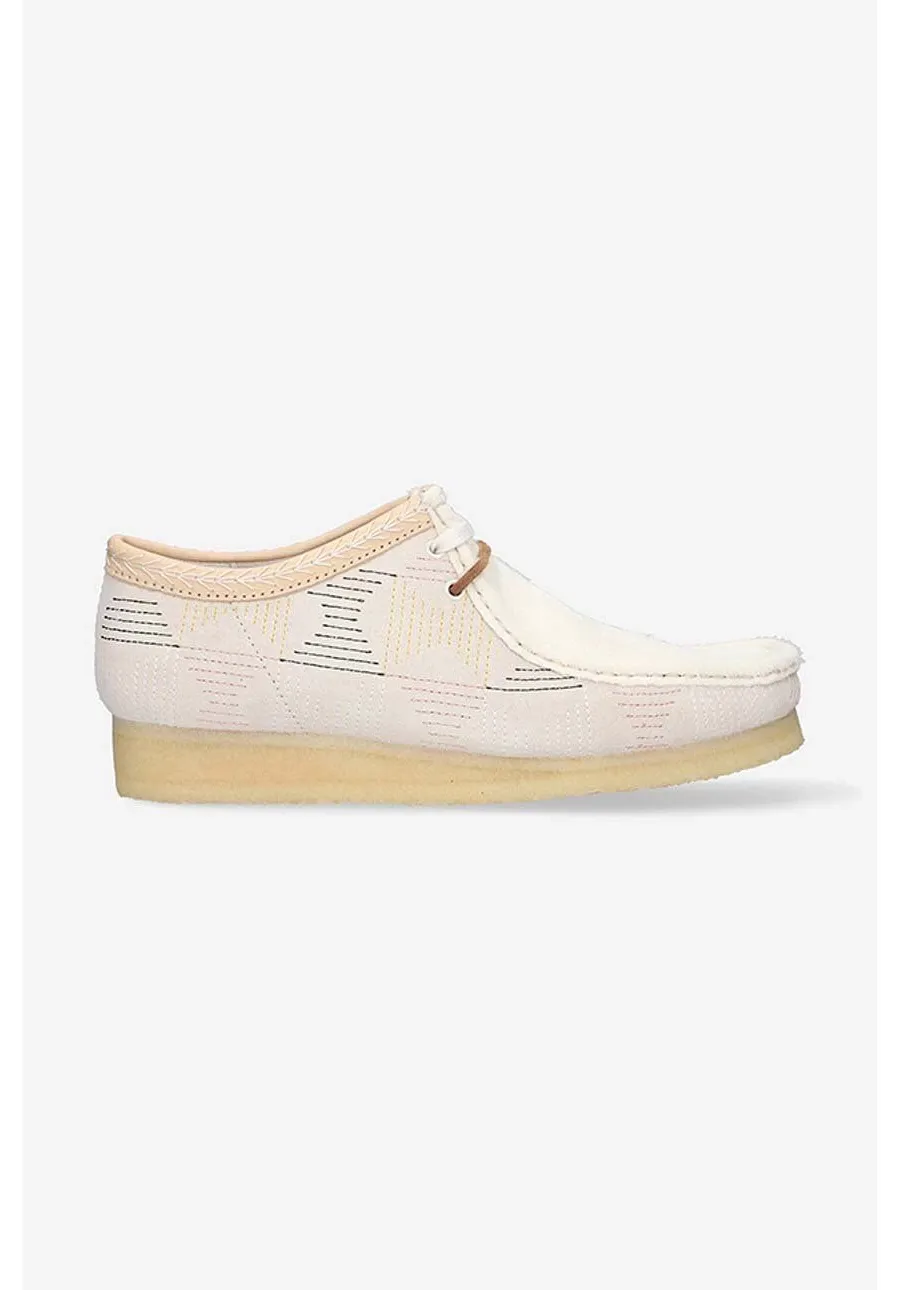 obrazek 1 Clarks Originals półbuty zamszowe Wallabee kolor beżowy 26165014