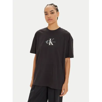 Zdjęcie Calvin Klein Jeans T-Shirt Monologo J20J224242 Czarny Relaxed Fit
