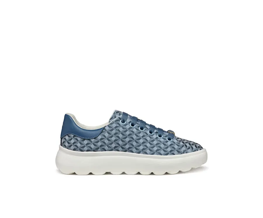obrazek 1 Geox Sneakersy D Spherica Ec4.1 D55TCD 0DSBC C4005 Niebieski