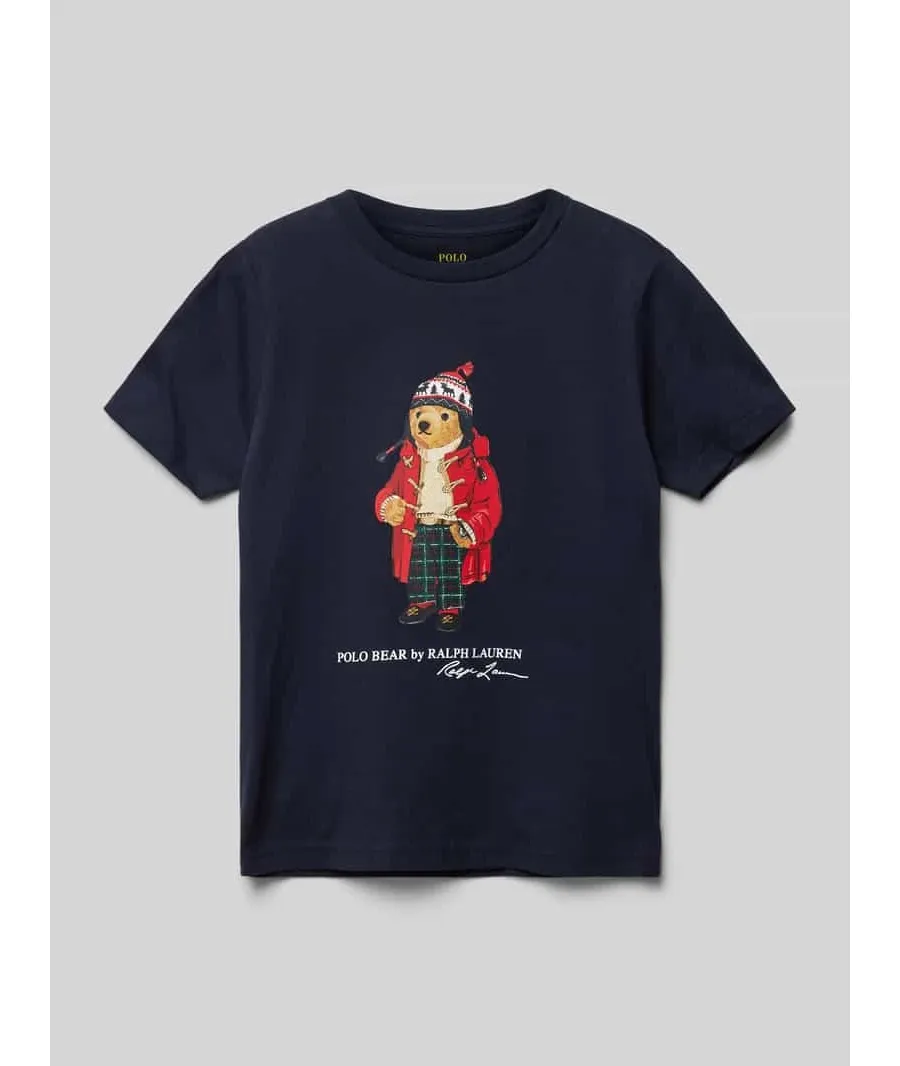 obrazek 1 T-shirt o kroju regular fit z okrągłym dekoltem