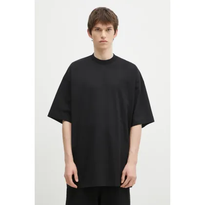 Zdjęcie VETEMENTS t-shirt bawełniany Embroidered Logo Oversized kolor czarny gładki UA66TR765B