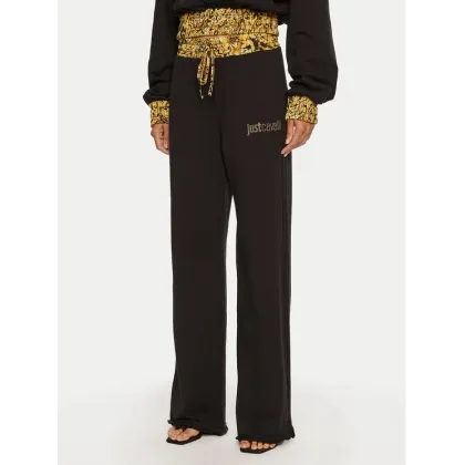 Zdjęcie Just Cavalli Spodnie dresowe 77PAAE21 Czarny Regular Fit