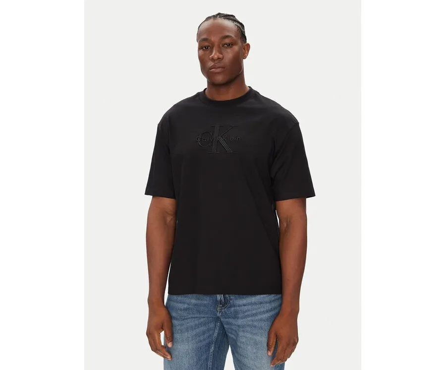 obrazek 1 Calvin Klein Jeans T-Shirt Hero Monologo LV04RB295G Czarny Relaxed Fit