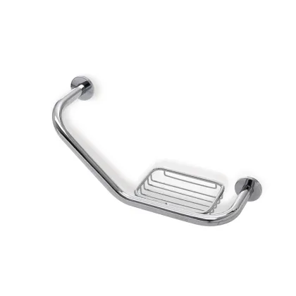 Zdjęcie Kątowa poręcz z uchwytem na mydło do stylowej łazienki – Stilhaus