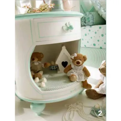 Zdjęcie Wyjątkowy, okrągły, dziecięcy stolik nocny - Ferretti e Ferretti