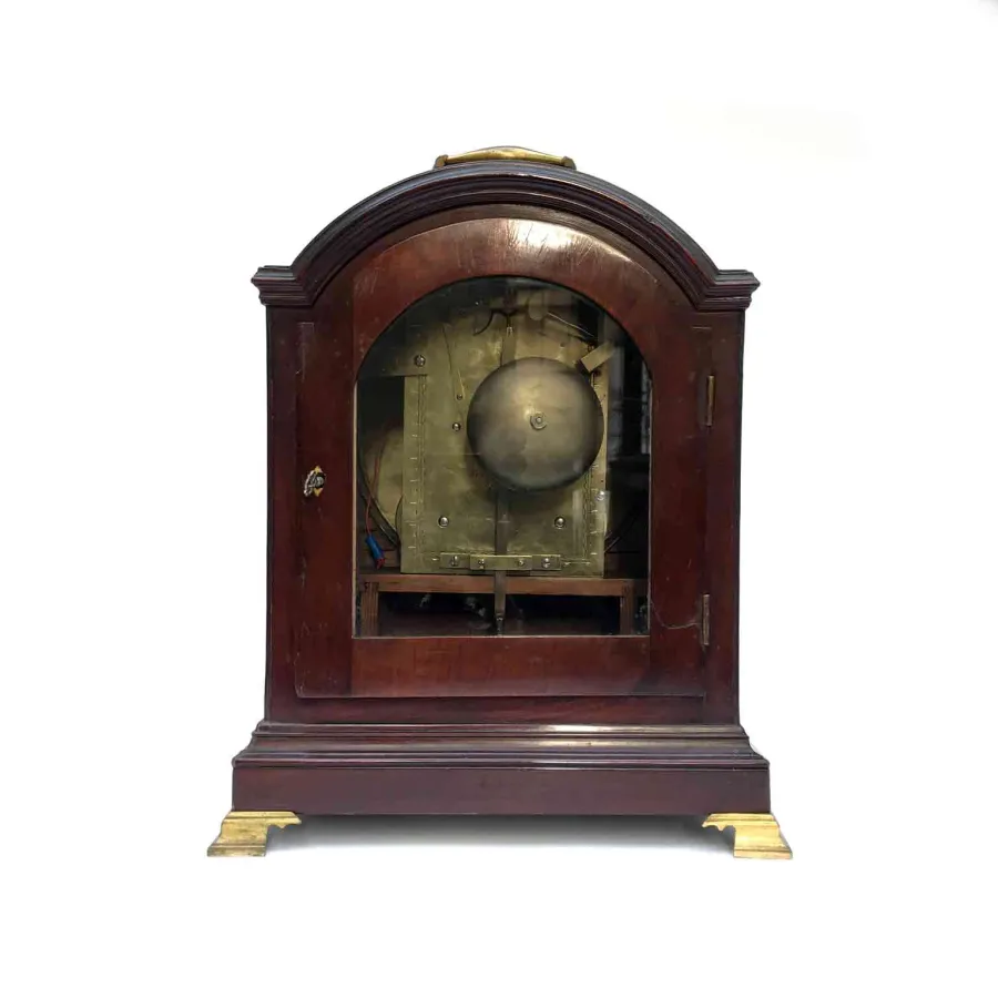 obrazek 8 Zegar stołowy George III w kolorze mahoniu Metcalfe London, w doskonałym stanie