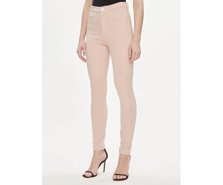 obrazek 1 Liu Jo Spodnie materiałowe TA4149 JS182 Różowy Regular Fit