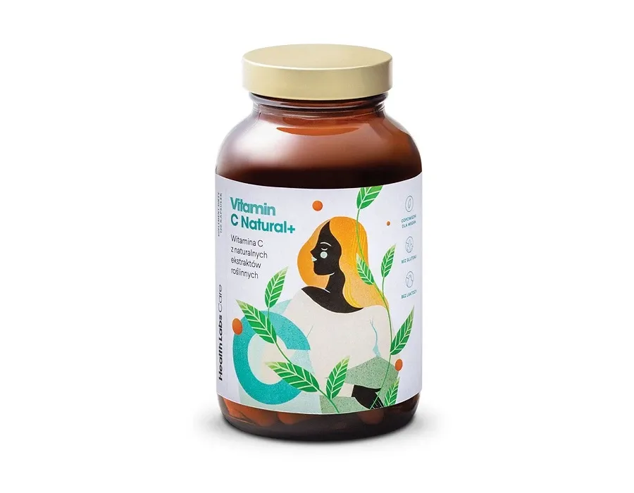 obrazek 1 Health Labs Vitamin C Natural+, Witamina C z naturanych ekstraktów roślinnych, Kapsułki Health Labs Care