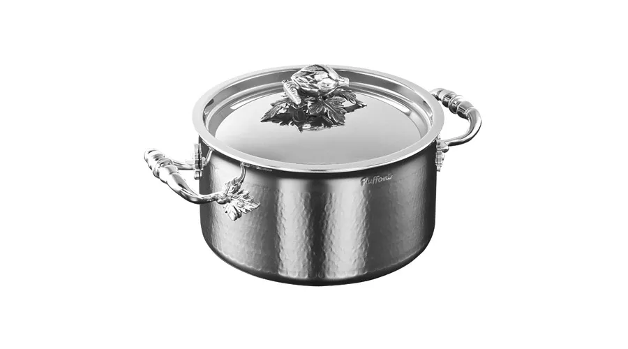 obrazek 1 Garnek ze stali nierdzewnej i aluminium, srebrne zdobienia