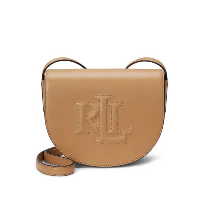 Zdjęcie LAUREN RALPH LAUREN Torebka Witley Leather Medium Embossed Logo Crossbody Bag 431950130008 Brązowy