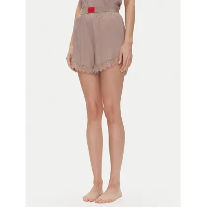 Zdjęcie HUGO Szorty piżamowe Red Label Lace_Short 50531629 Brązowy Relaxed Fit