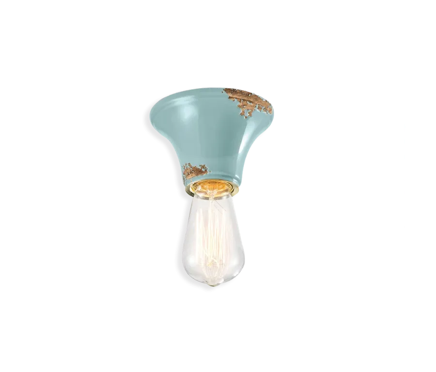 obrazek 3 Minimalistyczna w formie włoska lampa sufitowa-plafoniera Vintage