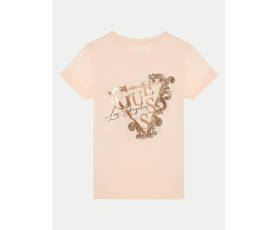obrazek 1 Guess T-Shirt J5RI35 K6YW4 Koralowy Regular Fit