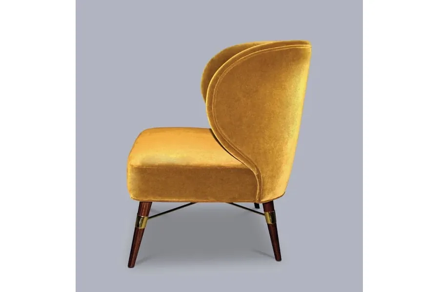 picture 2 Luxurious armchair - brass accents - Ottiu