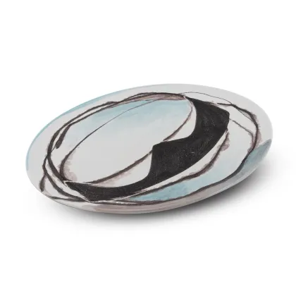 Picture Brilliant large ceramic plate H.2xL.36xP.36 cm