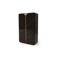 Picture Classic Italian 2-door cabinet with LED lighting for the office - Bianchini