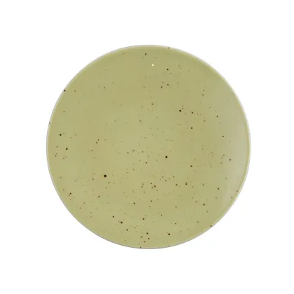 Zdjęcie Stylowy płaski porcelanowy talerz 16,5 cm w kolorze oliwki z Niemiec - Seltmann Weiden