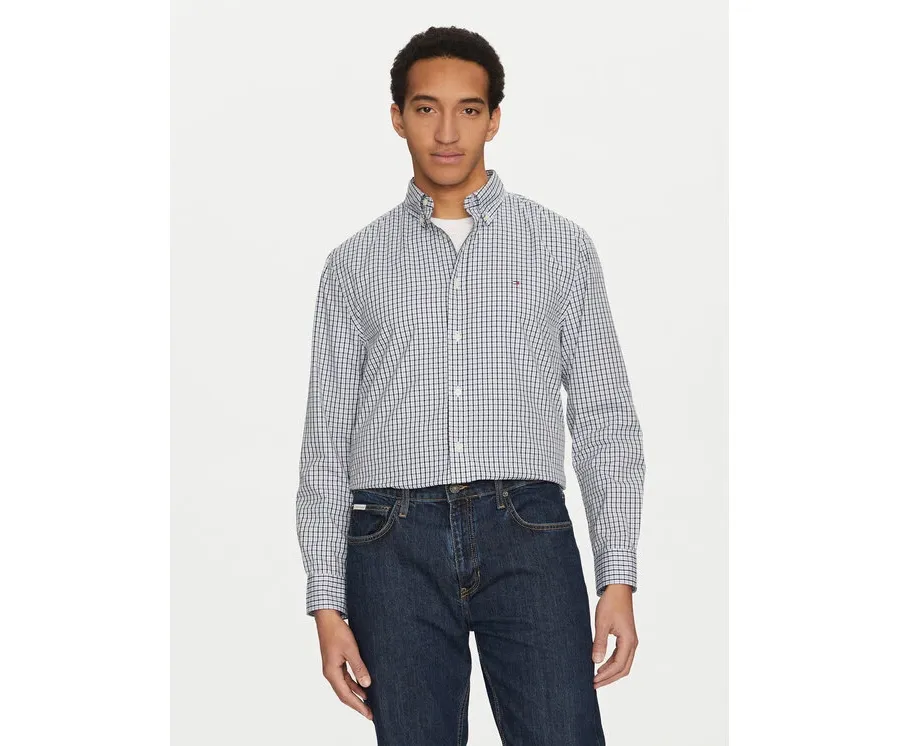 obrazek 1 Tommy Hilfiger Koszula Gingham MW0MW37548 Niebieski Regular Fit