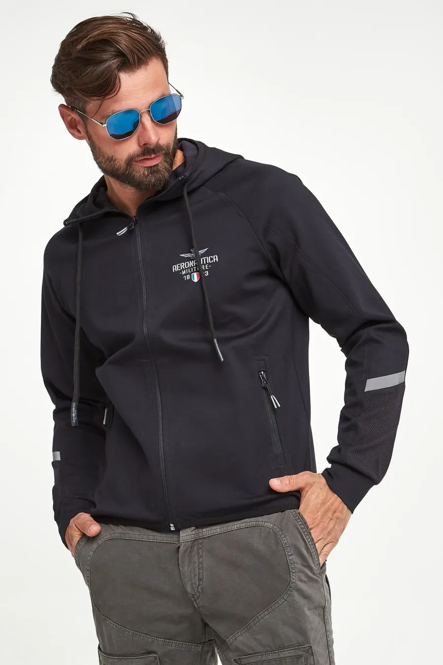 obrazek 1 Bluza męska z kapturem AERONAUTICA MILIATRE Aeronautica Militare