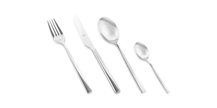 obrazek 2 Designerski włoski widelec do ciasta Atena ze stali nierdzewnej - 6 szt.