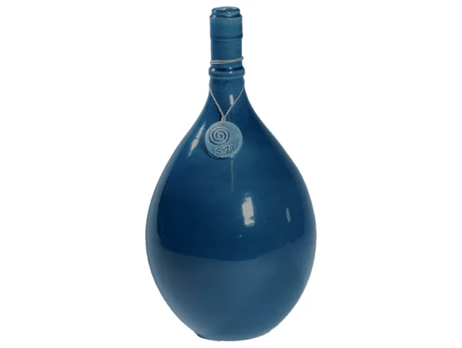 obrazek 1 Włoski turkusowy ceramiczny flakon 33 cm - Virginia Casa