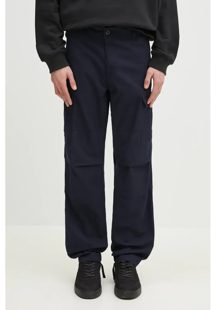 obrazek 1 Carhartt WIP spodnie Aviation Pant męskie kolor granatowy proste I032468.1C02