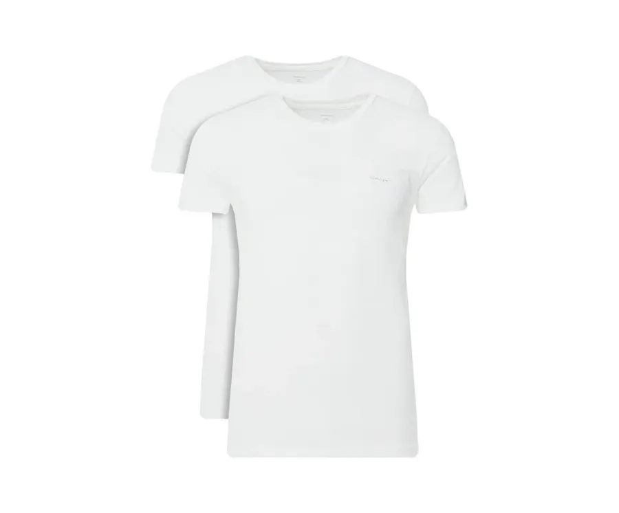 obrazek 1 Gant Komplet 2 t-shirtów 900012008 Biały Regular Fit
