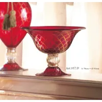 Zdjęcie Mały czerwony wazon ze szkła Murano - Il Paralume Marina