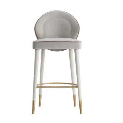 Zdjęcie Komfortowe tapicerowane krzesło barowe Sophia