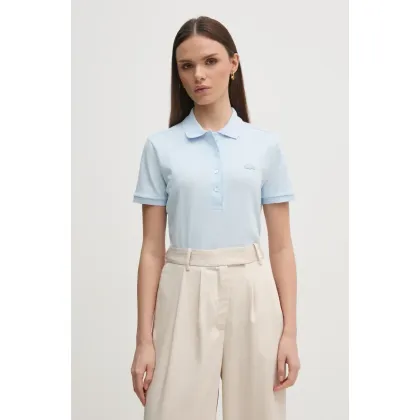 Zdjęcie Lacoste polo damski kolor niebieski PF5462