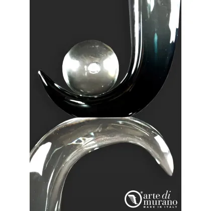 Zdjęcie Abstrakcyjny podwójny węzeł w szkle Murano