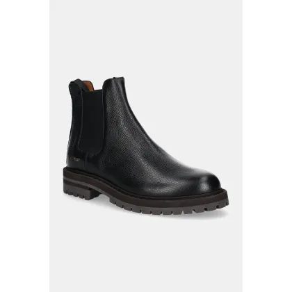 Zdjęcie Common Projects sztyblety skórzane Chelsea Workboot in Leather męskie kolor czarny 2447