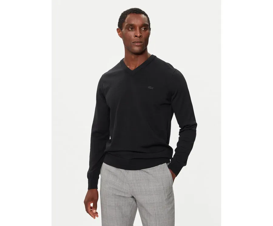 obrazek 1 Lacoste Sweter AH1990 Czarny Regular Fit