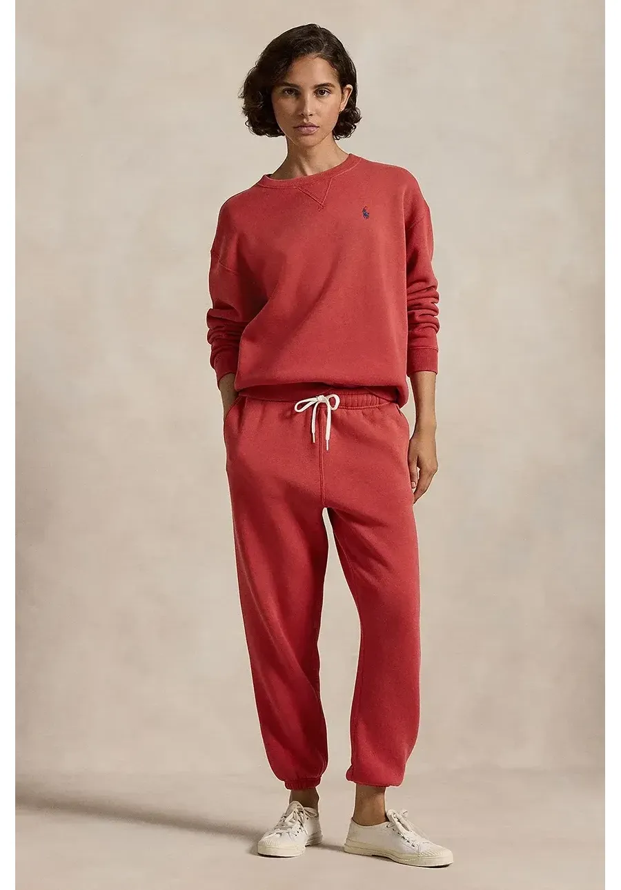 obrazek 1 Polo Ralph Lauren spodnie dresowe kolor czerwony gładkie 211943009