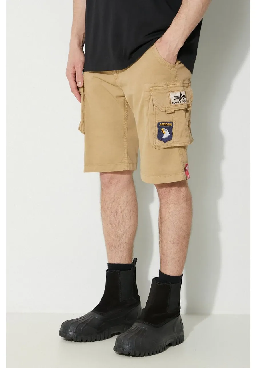 obrazek 1 Alpha Industries szorty męskie kolor beżowy