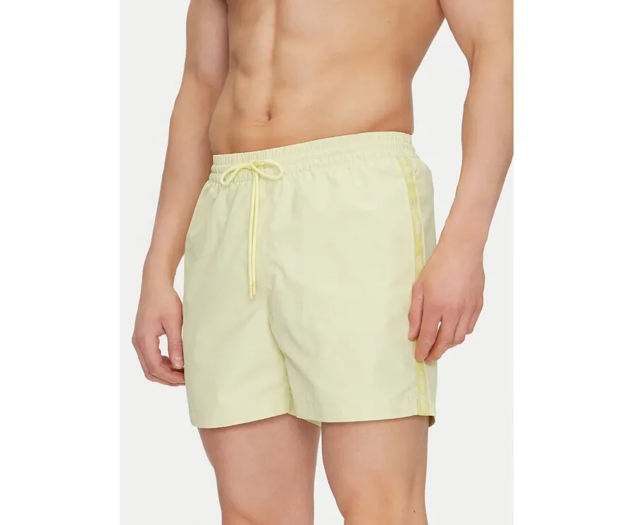 obrazek 1 Calvin Klein Swimwear Szorty kąpielowe KM0KM01109 Żółty Regular Fit