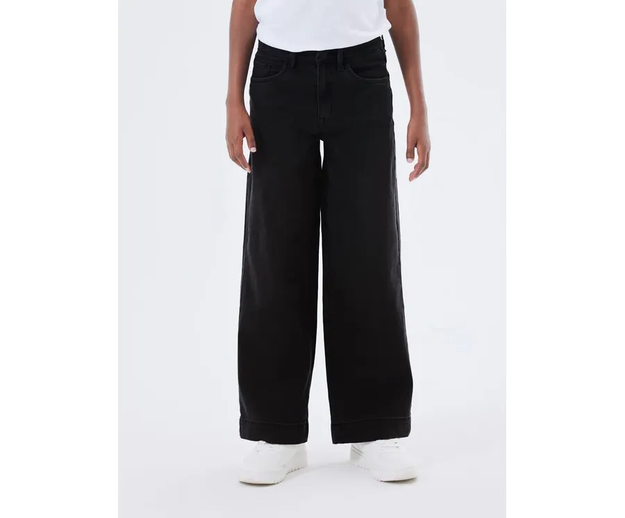obrazek 1 NAME IT Jeansy 13211701 Czarny Wide Leg