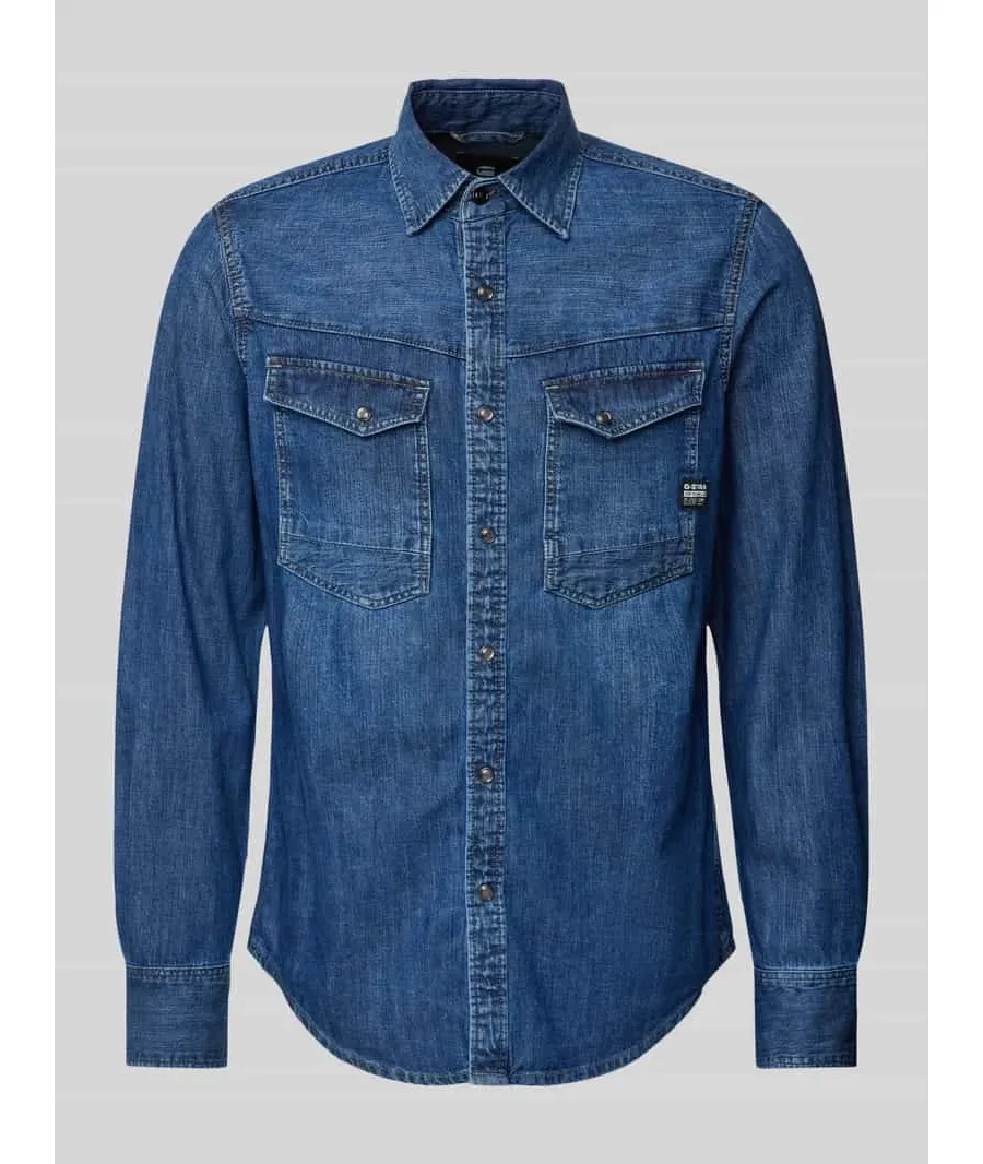 obrazek 1 Kurtka jeansowa z kołnierzykiem typu kent