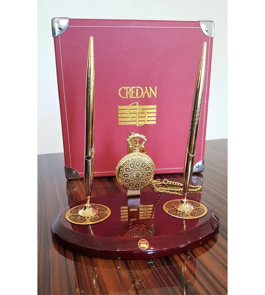 picture 2 Luxury pens holder with clock Saint Exupery