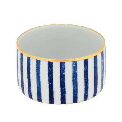 Zdjęcie Porcelanowa miska Transatlântica z niebieskimi paskami i złotym wykończeniem - Vista Alegre