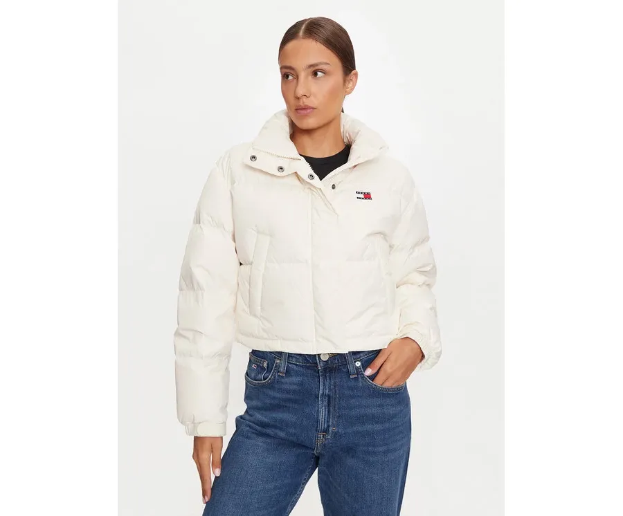 obrazek 1 Tommy Jeans Kurtka puchowa Alaska DW0DW18820 Écru Regular Fit