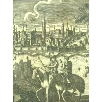 Zdjęcie „Miasto Bruksela w Księstwie Brabancji” miedzioryt - wydrukowany w Wenecji około 1740 roku